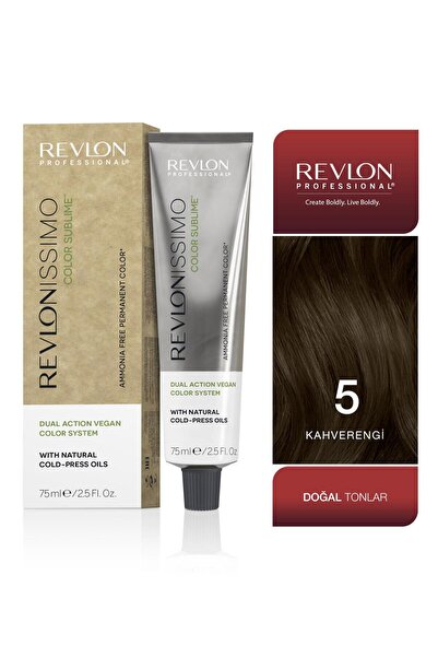 Revlon Professional COLOR SUBLIME 5 Açık Kahverengi – Amonyaksız Vegan Kalıcı...