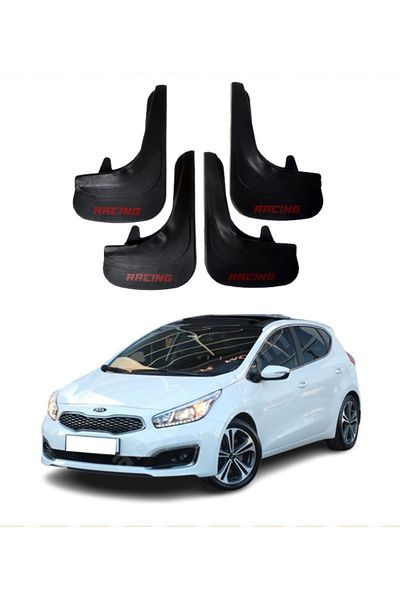 SONİKON LİNE Kia Ceed Compatible Racing Written 4-Piece Leggings Mudguard Mudguard Leggings Modified