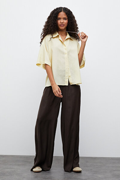 urban focus Short Sleeve Linen Shirt