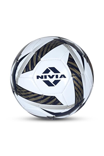 Nivia كرة قدم نيفيا شاينينج ستار | مقاس ٥ | أسود وأبيض | ٣٢ لوحة | خياطة مطاط...