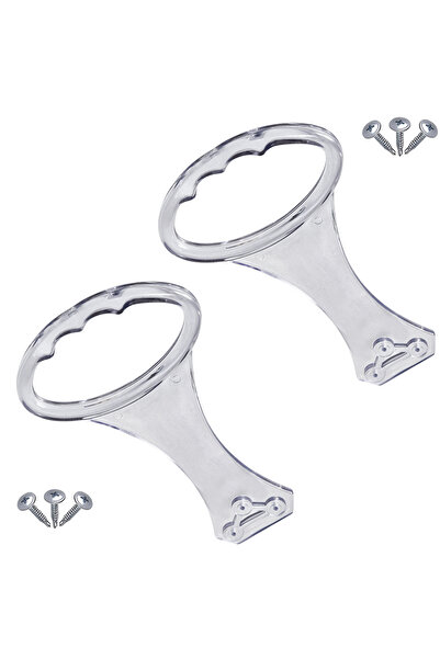 ALETÇANTAM Şeffaf Plastik Baza Yatak Kulpu Esnek Kaldırma Tutma Kulp Kolu Elcek Tutacağı Kulbu -2 Adet