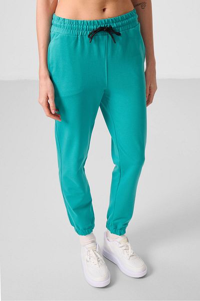 TOMMY LIFE Sea Green Stand-up γιακά με φερμουάρ Άνετη φόρμα Γυναικεία αθλητική φόρμα τουνίκ - 95345