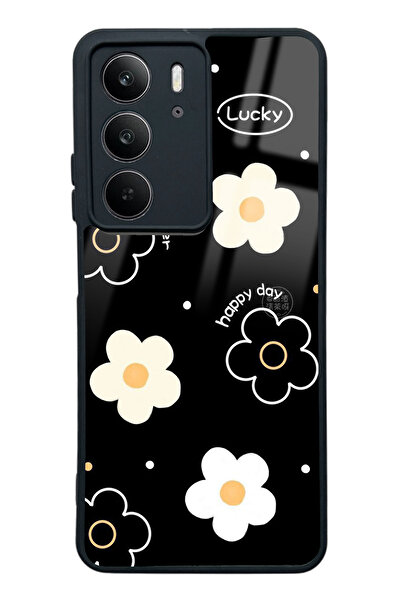 Spoyi Oppo Realme C75 Lucky Happy Day Tasarımlı Glossy Telefon Kılıfı