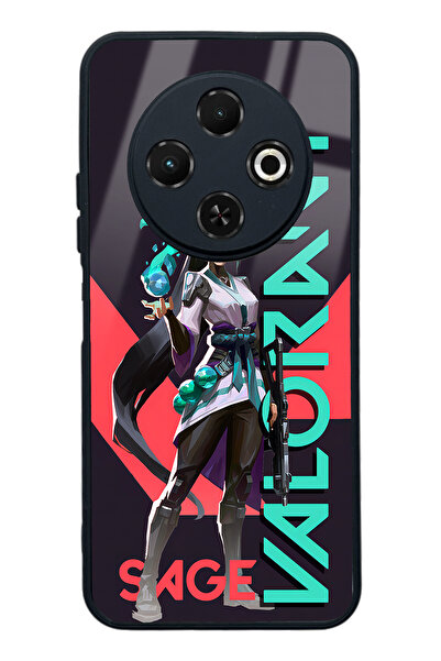 Spoyi Tecno Spark 30C Valorant Sage Tasarımlı Glossy Telefon Kılıfı
