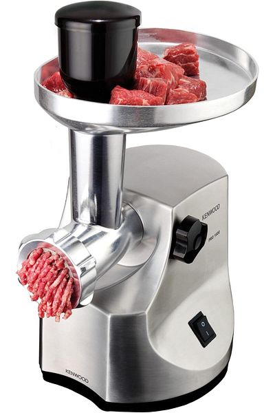 Kenwood Meat Grinder 1600W Powerful Metal Body Meat Mincer with Kibbeh Maker, Sausage Maker, Feed Tu