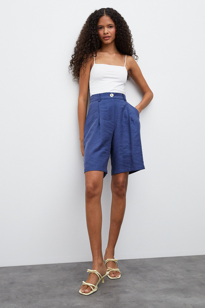 urban focus Pleated Elastic Waist Shorts