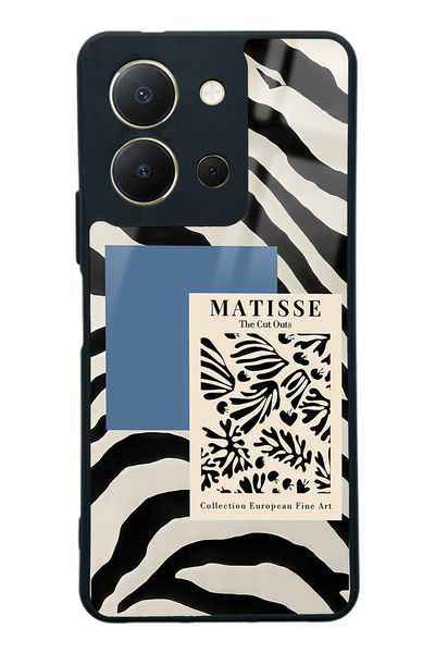 Spoyi Vivo Y36 Zebra Matısse Design Glossy Phone Case