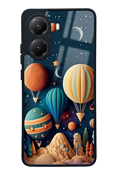 Spoyi Xiaomi Poco X7 Pro Astral balonlar Tasarımlı Glossy Telefon Kılıfı