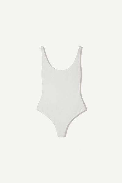 Bershka Strappy bodysuit with gathers
