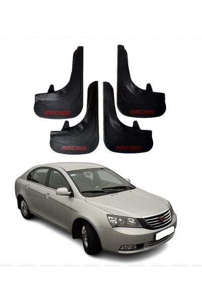 SONİKON LİNE Geely Emgrand Compatible Racing Written 4-Piece Dust Cover Mudguard Mudguard Modified
