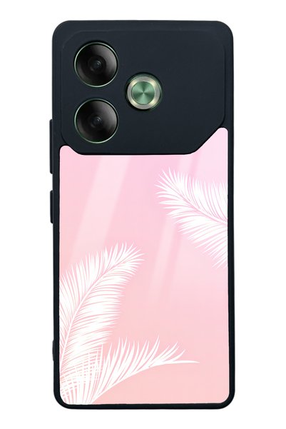 Spoyi Tecno Pova 6 White Palm Designed Glossy Phone Case