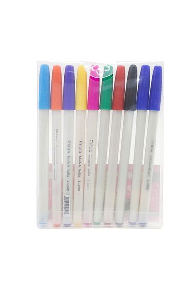 Prima Pen Colors Set 1.0mm - Box of 10 Pcs