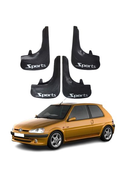 SONİKON LİNE Peugeot 106 Compatible Sports Written 4-Piece Leggings Mudguard Leggings Modified
