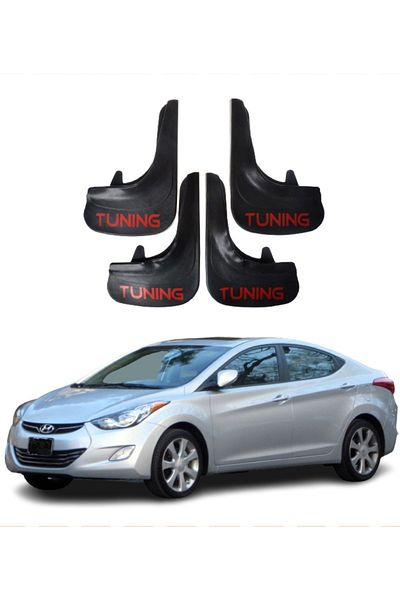 SONİKON LİNE Hyundai Elentra 2010-2015 Compatible Tuning Written 4-Piece Dust Cover Mudguard Mudguard Modified