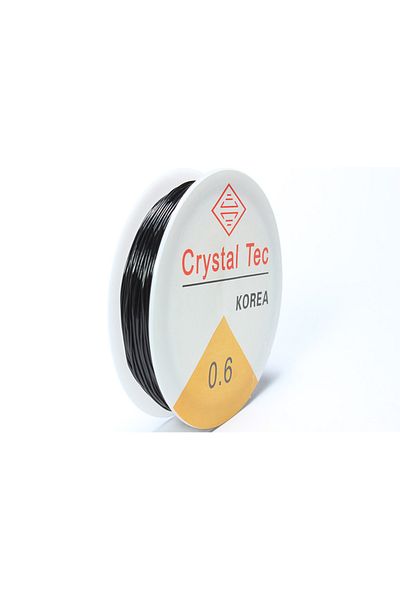 Prestij Boncuk Linie elastică neagră 0,6 mm