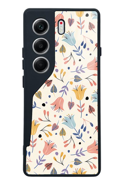 Spoyi Tecno Camon 40 White Bindanlı Design Glossy Phone Case