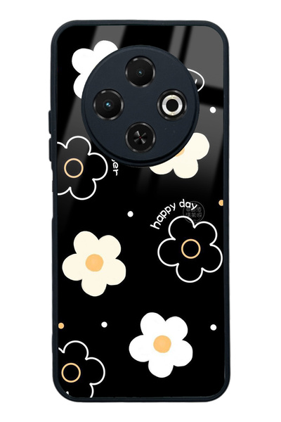 Spoyi Tecno Spark 30C Lucky Happy Day Tasarımlı Glossy Telefon Kılıfı