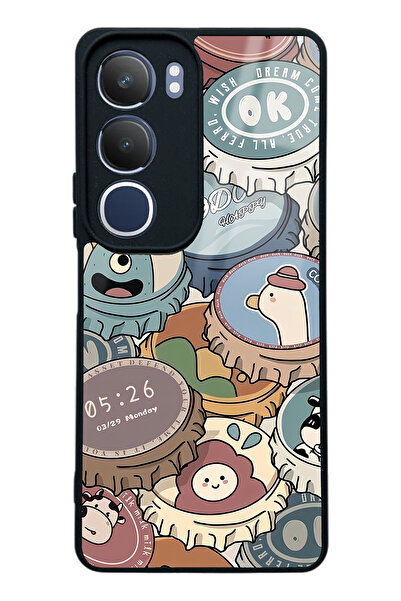 Spoyi Vivo Y19s Crown Cap Tasarımlı Glossy Telefon Kılıfı