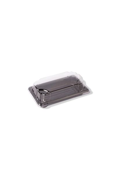SKP Plastic Black Sushi Food Containers No. 8 (8 pieces).
