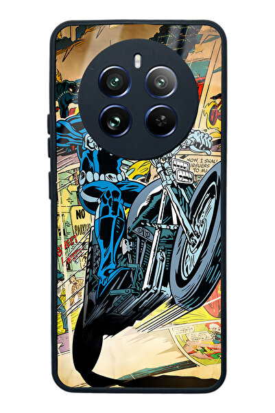 Spoyi Glossy Phone Case for Oppo Realme 12 Ghost Rider Design