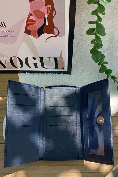 Mazel Design Women's Zippered Wallet with Paper Money and Card Holder Compartments
