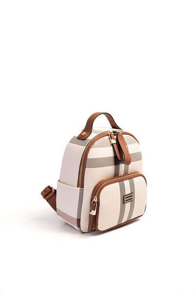 Silver Polo Silver & Polo Cream - Tan Sp1130 Women's Backpack
