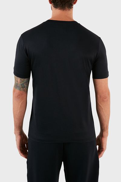 Emporio Armani Men's Regular Fit Round Neck Cotton Short Sleeve Navy Blue T-Shirt 8N1Td8 1Juvz-0920