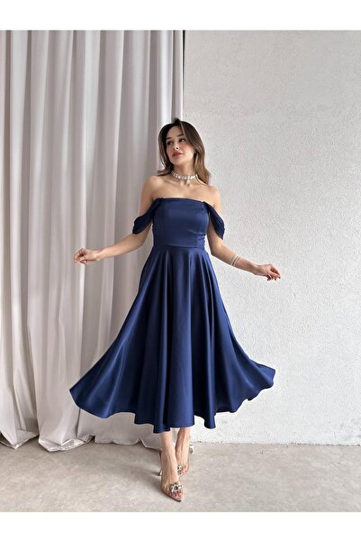 Mooi Butik MARX Midi ruha 3572 - sötétkék