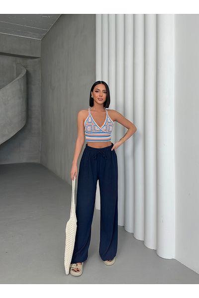 DAXİS Sportwear Company Γυναικείο παντελόνι με ελαστική μέση Palazzo