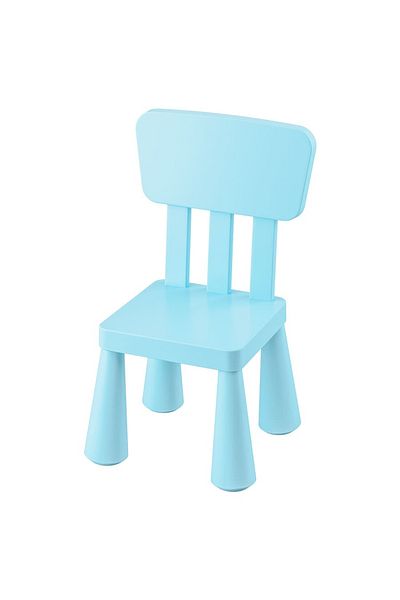 IKEA كرسي اطفال بلاستيكي بظهر مرتفع مناسب للاستخدام الداخلي والخارجي 67*38*26 سم