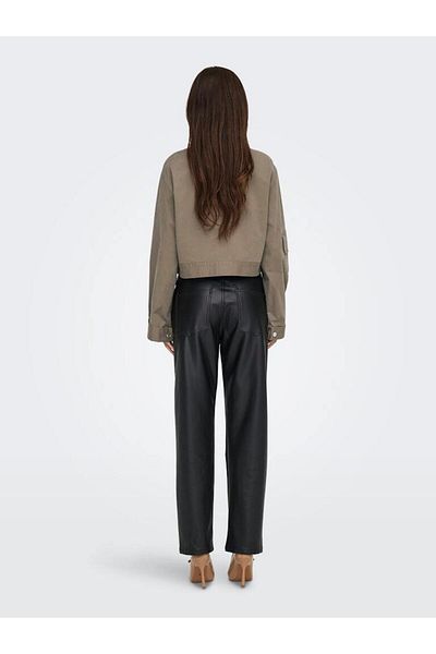 ONLY Women's Summer Woven Jacket – , Wide Collar, Button Closure