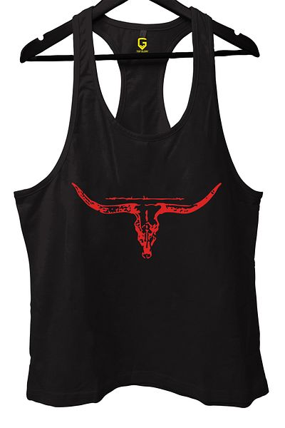 TOP GLORY Hornr Black Gym Fitness Tank Top Sports Athlete