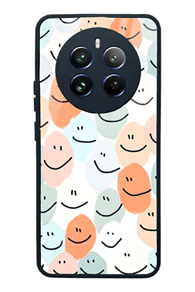 Spoyi حافظة هاتف لامعة بتصميم ابتسامة عارية لهاتف اوبو ريلمي 12