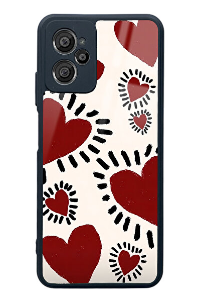 Spoyi Casper X30 Brush Heart Tasarımlı Glossy Telefon Kılıfı