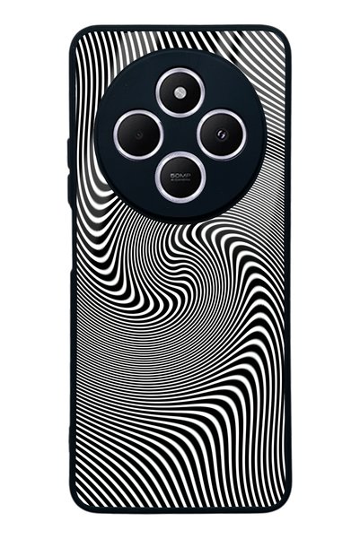 Spoyi حافظة هاتف لامعة بتصميم موجة Triptrance لهاتف Xiaomi Redmi A4