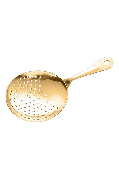 Biradlı Bar Cocktail Strainer Gold