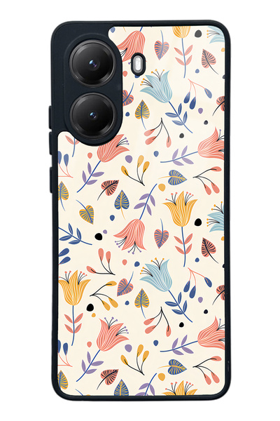 Spoyi Xiaomi Poco X7 Pro White Bindanlı Design Glossy Phone Case
