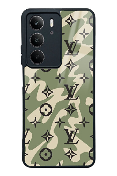 Spoyi Oppo Realme C75 Green Dalga Tasarımlı Glossy Telefon Kılıfı