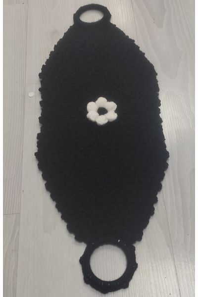 Kevser nur tuhafiye Hand Knitted Black Long Fiber