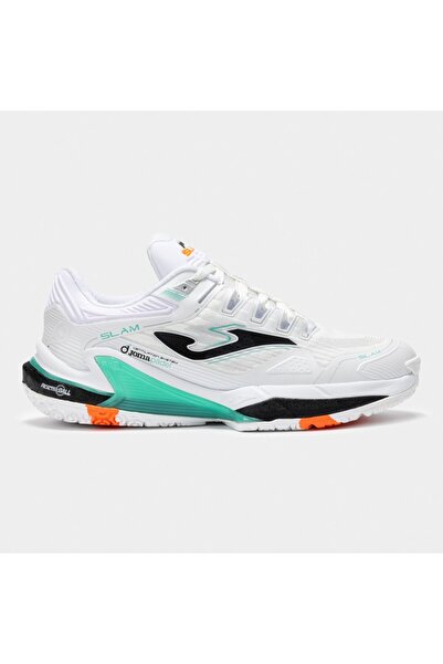 Joma Slam Erkek Beyaz Toprak - Sert Kort Tenis & Padel Ayakkabısı TSLAMS2502OM