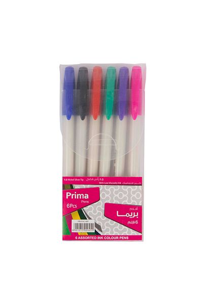 Prima Pen Set of 6 Colors 1.0mm