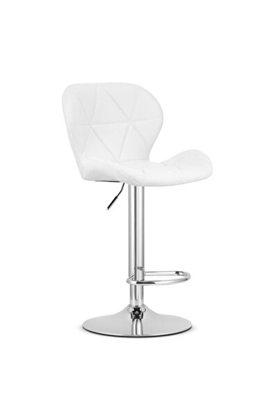 Artool Scaun de bucătărie/bar, Artool, West, pivotant, piele ecologică, alb ș...