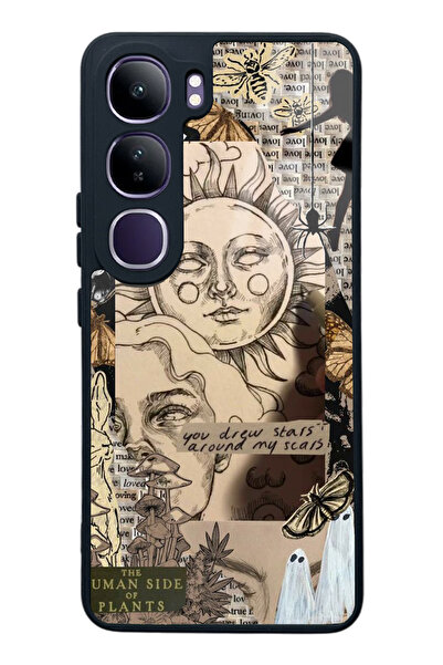 Spoyi Vivo V40 Lite Güneş Tanrıça Tasarımlı Glossy Telefon Kılıfı