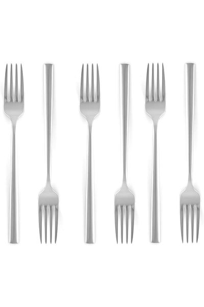 ALSAIF K2230507/df Stainless Steel Eating Forks 6-piece Set, Silver