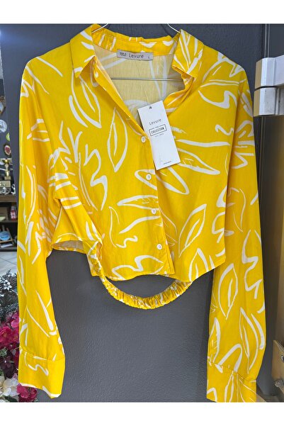 Butik Lena Sarı Ceop Gömlek