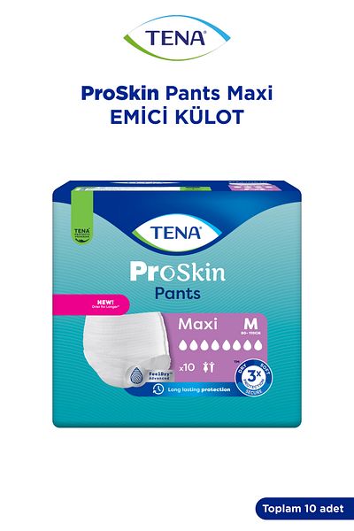 TENA Proskin Pants Maxi Absorbent Panties Medium Size M 8 Drops 10 Pack