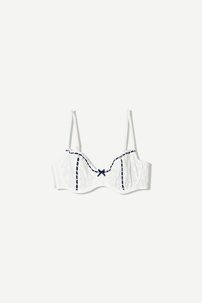 Bershka Swiss embroidery bra