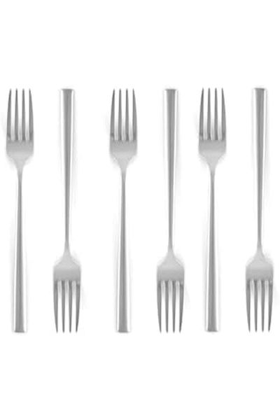 ALSAIF K2230507/df Stainless Steel Eating Forks 6-piece Set, Silver