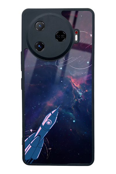 Spoyi غلاف هاتف لامع بتصميم صاروخ فضائي لهاتف Tecno Camon 30 Pro