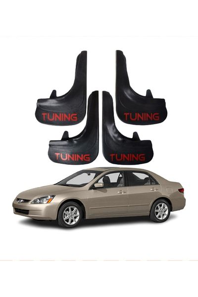SONİKON LİNE Honda Accord 2003-2008 Compatible Tuning Written 4-Piece Dust Cover Mudguard Mudguard Modified